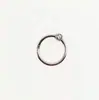 Venta al por mayor de fábrica europea y americana más vendida acero inoxidable 316L con clip de bola anillo cerrado de bola anillo de nariz pendientes aro piercing joyería en espiral
