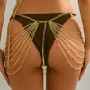 Ropa Zhuru Popular Transfronteriza Europea y Americana Sexy Cadena Borla Accesorios Sexy Cadena de Cintura Recortada T0075