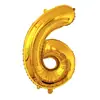 Versión Americana Cuerpo Delgado 32 pulgadas Número Globos de Papel de Aluminio Color Degradado Oro Plata Oro Rosa Globos Numéricos Venta al por Mayor