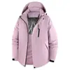 Nova Jaqueta de Montanhismo Masculina e Feminina, à Prova de Vento e Impermeável, com Forro de Lã, Espessada, Acolchoada com Algodão e Proteção contra o Frio com Grafeno para Outono e Inverno