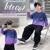 Conjunto de otoño para niños 2026 ropa infantil nueva, conjunto de dos piezas de sudadera elegante y genial para niños pequeños