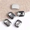 Broca de Garra de Cristal para Mahjong Quadrado Octogonal Longo Explosivo Broca com Furo para Roupas DIY Sapatos de Casamento Bolsa Costura à Mão Broca de Garra
