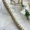 Estilo Novo Outono e Inverno Pequeno Cheiroso Renda com Lantejoulas de Três Flores Fita Acessórios para Punhos de Roupa Saia Chapéu DIY