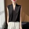 Blazer Profesional Nuevo de Verano Transfronterizo 2026 con Chaleco Interior para Mujer, Elegante Camisa Base de Cuello en V, Ajuste Delgado Coreano