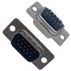 Fornecimento de fábrica D-SUB punção pino semi-ouro banhado a ouro completo HDB15 macho pino soldagem fio conector de porta serial