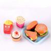 Micro paisajes de PVC, artesanías, adornos, hamburguesas, sushi, pasteles, joyería, accesorios, llaveros creativos.