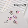 Decorações Populares para Nail Art com Studs de Diamante Finos, Bolas de Cristal Diamantado Pontiagudas Brancas Transparentes e Rosas, Acessórios de Celebridade da Internet Finalizados, Strass Iridescentes