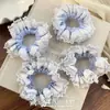 Coreia do Sul Coração de Menina Doce Estilo Ballet Renda Anel de Cabelo Grande Intestino Alça de Cabelo Moda de Alta Qualidade Corda de Cabelo Acessórios de Cabelo para Mulheres