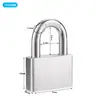 Candado de acero inoxidable 304 con grillete largo al por mayor candado de grillete largo candado para medidor de potencia candado de seguridad para exteriores impermeable y resistente a la corrosión