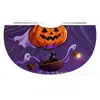 Capa Morada de Halloween Hecha a Medida de Fábrica con Diseños Impresos de Calabaza y Fantasma, Capa Infantil con Tela de Araña para Atar