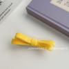 Estilo coreano Candy-colored Velvet Bow Girl's Heart Hairpin Bangs Sweet Cyber Celebrity Side Hairpin All-match Hairpin