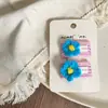 Novo Grampo de Cabelo de Pelúcia Tricô Flor Laço Coração Infantil Grampo Lateral Grampo para Franja de Nian Nian