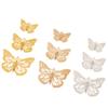 Mariposa hueca de metal plano creativa flor ropa china antigua tocado material hecho a mano accesorios de joyería diy al por mayor