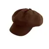 Nuevo Sombrero Newsboy Hefeng Negro 2026 para Mujer, Sombrero Adelgazante, Sombrero Octogonal Retro Otoño e Invierno, Sombrero de Pintor, Sombrero Pico de Pato