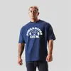LYFT POWER HOUSE Venta Caliente Conjunta Camiseta de Manga Corta de Algodón Talla Grande para Hombre Top de Hombro de Media Manga