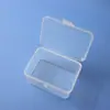 Caixa de Plástico Transparente PP para Desktop para Acessórios de Ferramentas, Peças, Máscaras, Caixa à Prova de Poeira com Tampa Flip-Top, Caixa de Exibição para Classificação de Amostras de Ferramentas
