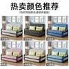 2026 Nuevo Modelo Sofá Cama Plegable Doble Propósito Individual Sala de Estar Balcón Madera Maciza Cama Plegable Tela Multifuncional Cama Extensible