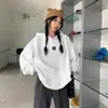 Sudadera con capucha pesada estilo americano para mujer, diseño nuevo casual estilo coreano otoño/invierno 2026, prenda exterior de nicho de moda