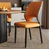 Silla de Comedor Nórdica Moderna de Lujo Ligero, Silla con Respaldo para Uso Doméstico, Silla de Reuniones para Hotel, Silla de Mesa de Comedor, Taburete Simple para Restaurante Casual