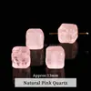 Cuentas cúbicas de cuarzo rutilado dorado natural, cuentas lisas de cristal dorado para pulseras y joyería DIY al por mayor