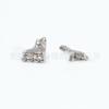 Jiang Ti F136 arete de patinaje labio clavo cruzado implante grado aleación de titanio G23 joyería para perforación del cuerpo humano clavo para hueso de la oreja