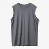 50 Unidades Algodão Pima Amônia Líquida Masculino Camiseta Regata Básica de Algodão Puro com Alças Largas Roupa Masculina de Verão
