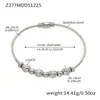 Conjunto de Pulseiras Geométricas de Aço Inoxidável com Zircônia 5A, Personalizado, Simples, Alta Qualidade, Estilo Europeu e Americano, Banhado a Ouro 18K Real
