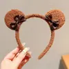 Diadema de Peluche Antideslizante Linda para Lavado de Cara 2026 Nuevo Estilo Diadema para Mujeres Aplicación de Mascarilla Goma para el Pelo Pinza para el Pelo Tocado