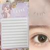 EIYI cílios postiços tufos individuais para cílios inferiores femininos, haste transparente, simulação natural, segmentados para sob os olhos, cílios postiços para mães