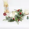 Corona Navideña Larga de Enredadera, Adornos para Árbol de Navidad, Decoraciones de Agujas de Pino de PVC, Guirnalda de Frutas Rojas, Nuevos Modelos de Pino y Ciprés, Envío Transfronterizo