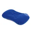 Tipo de Presión Cuadrado Flocado de PVC Almohada Inflable Tipo de Presión Inflado Automático Portátil de Viaje Almohada para el Cuello Almohada Cuadrada