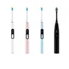 Nuevo Cepillo de Dientes Sónico Eléctrico LED Multifuncional con Pantalla Táctil y Pantalla de Hora para Adultos, Resistente al Agua, con Carga Inalámbrica
