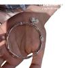 Pulseira de botão de lótus para mulheres Jovem simples Pulseira Mobius ajustável por pressão  2023 nova moda