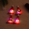 Sombrero de Navidad Sombrero Triangular con Luz Pasador Brillante Regalo Infantil Fiesta Navidad Fiesta de Navidad