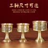 Taça de Vinho de Cobre para Deus da Riqueza Pé Alto para Adoração de Taças Deus Doméstico para Guan Gong Mestre Senhor Taça de Vinho Copo de Homenagem Ornamento