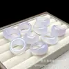Anel de Cabeça Grande de Ágata Amarela, Anel Espesso em Forma de Gota de Calcedônia Amarela, Anel de Ágata Unissex