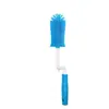 Ponto de Venda Atacado Escova de Garrafa de Silicone Líquido para Mães e Bebês Três em Um Desmontável Escova de Limpeza de Garrafa Multifuncional Escova de Limpeza