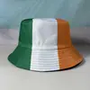 Chapéu Bucket Bandeira da Irlanda Transfronteiriço para Homens e Mulheres, Chapéu de Sol, Chapéu de Torcida, Chapéu Bucket da Copa do Mundo