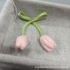 Tela Flor de Tulipán Coreano Capullo de Mariposa DIY Accesorios de Ropa Accesorios para el Cabello Bolso Accesorios de Joyería