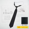 Gravata JK Feminina Estilo Coreano Estilo College Japonês Masculina Estudante Sem Nós Preto Longa e Curta Acessórios para Uniforme Escolar