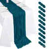 Amazon Bali Chiffon Plissado Caminho de Mesa Estilo Boêmio Gaze Plissada Toalha de Mesa para Casamento Festa de Aniversário
