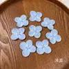 Impresión 3D Simulada Piezas de Goma Suave de Hortensia Pétalos Pequeños DIY Tocado Materiales para Ropa Accesorios Accesorios para Fotografía
