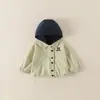 Chaqueta Casual para Niños Primavera y Otoño 2026 Nueva Elegante Holgada Casual con Capucha Cortavientos para Niños