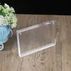 Moldura de foto de cristal acrílico produtos de vidro orgânico moldura de foto dupla face mesa 567 polegadas cartão de mesa magnético forte
