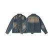 STIWAUP Guofeng Chaqueta Vaquera Lavada Vintage para Hombre y Mujer Nueva Moda Casual China Estilo Tooling Marca Chaqueta J605