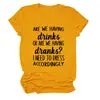 Vamos Tomar um Drink Amazon Wish Site Independente Camiseta Casual Simples Feminina Gola Redonda Manga Curta