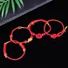 Pulsera de Hilo Rojo para Hombres y Mujeres en el Año del Caballo, Buena Suerte y Seguridad, Nudo de Amor Eterno, Cuerda Tejida al por Mayor Cuerda Hecha a Mano para DIY