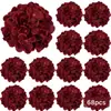 Suministro exclusivo transfronterizo de ramos de flores artificiales, flores artificiales sin hojas para bodas, flores de seda decorativas para pasillo, exportación transfronteriza de hortensias artificiales