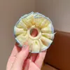 Elástico de Cabelo de Renda Estilo Floresta Doce para Meninas, Corda de Cabelo Multicor para Coque de Menininhas