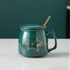 Juego de Tazas de Cerámica de Alta Calidad para Parejas, Caja de Regalo, Souvenir, Tazas de Café y Agua de Cerámica con Tapas